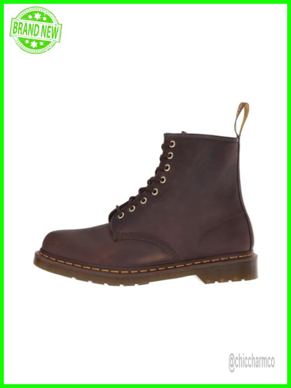 Dr. Martens 1460 Leather Ankle Boots Combat Style Slip Resistant Work